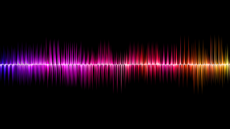 A sound wave of a voice