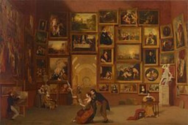 C Gallery Of The Louvre 1831 33 Samuel Morse