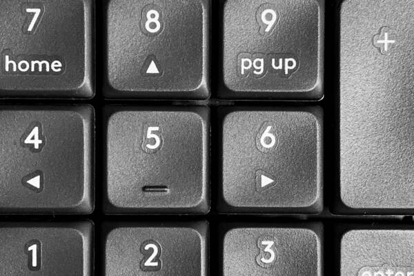 Image of numbers keypad on a computer keyboard