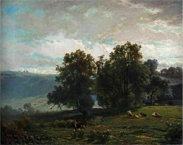 two trees in a landscape